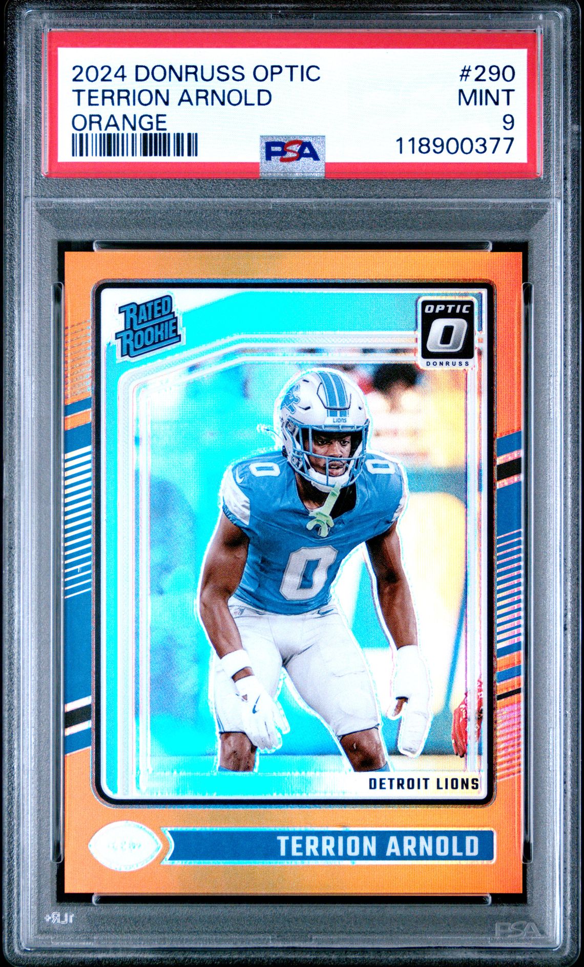 2024 Panini Donruss Optic Terrion Arnold #290 (Orange) Mint 9 front