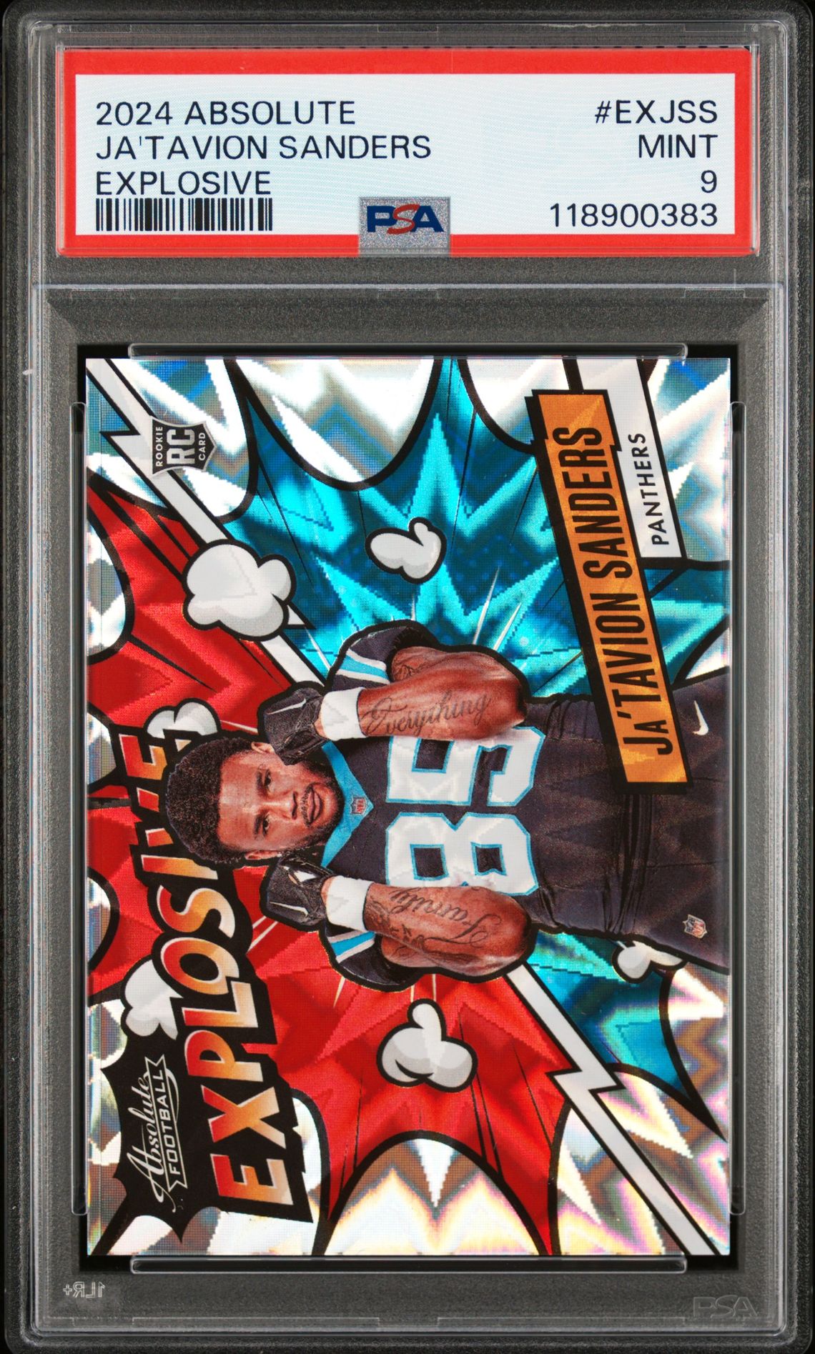 2024 Panini Absolute Explosive Ja'tavion Sanders #Exjss Mint 9 front