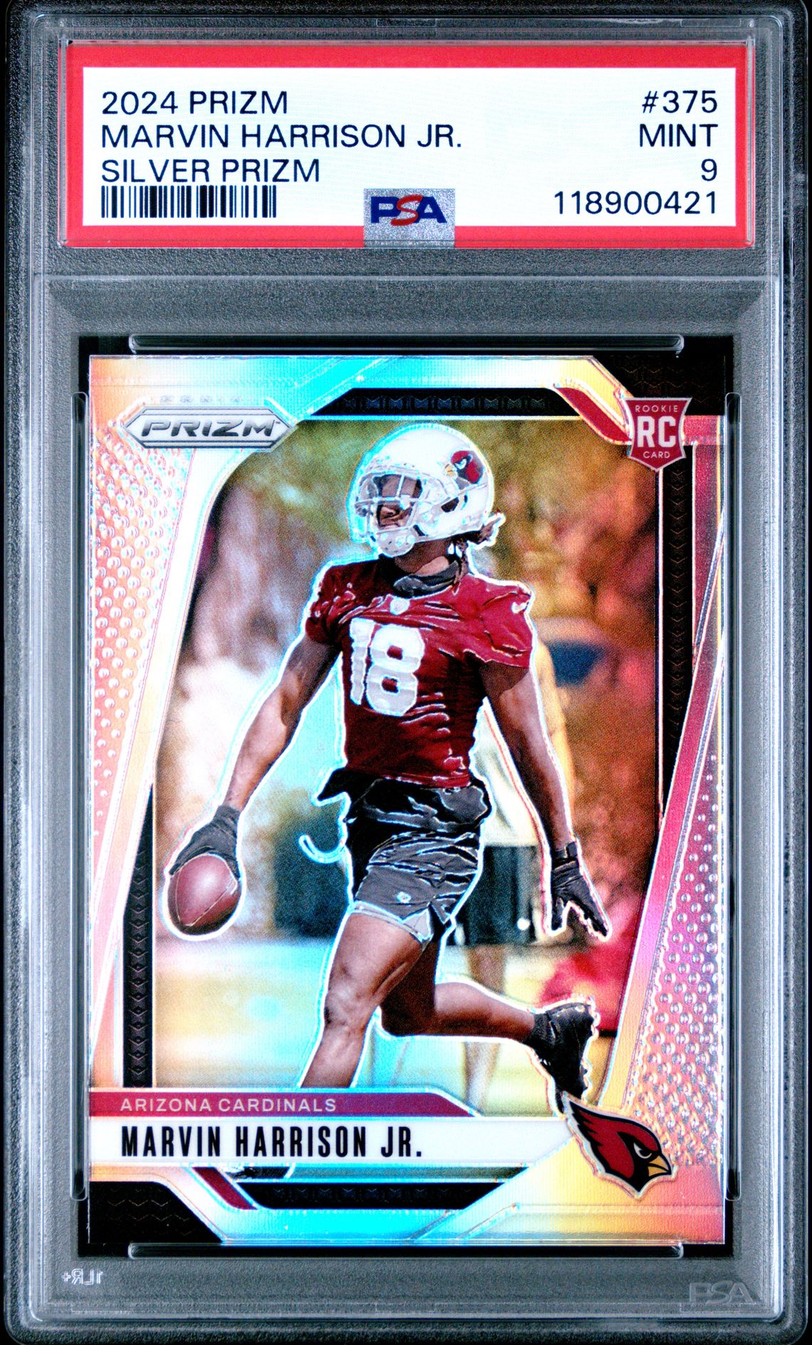 2024 Panini Prizm Marvin Harrison Jr. #375 (Silver Prizm) Mint 9 front