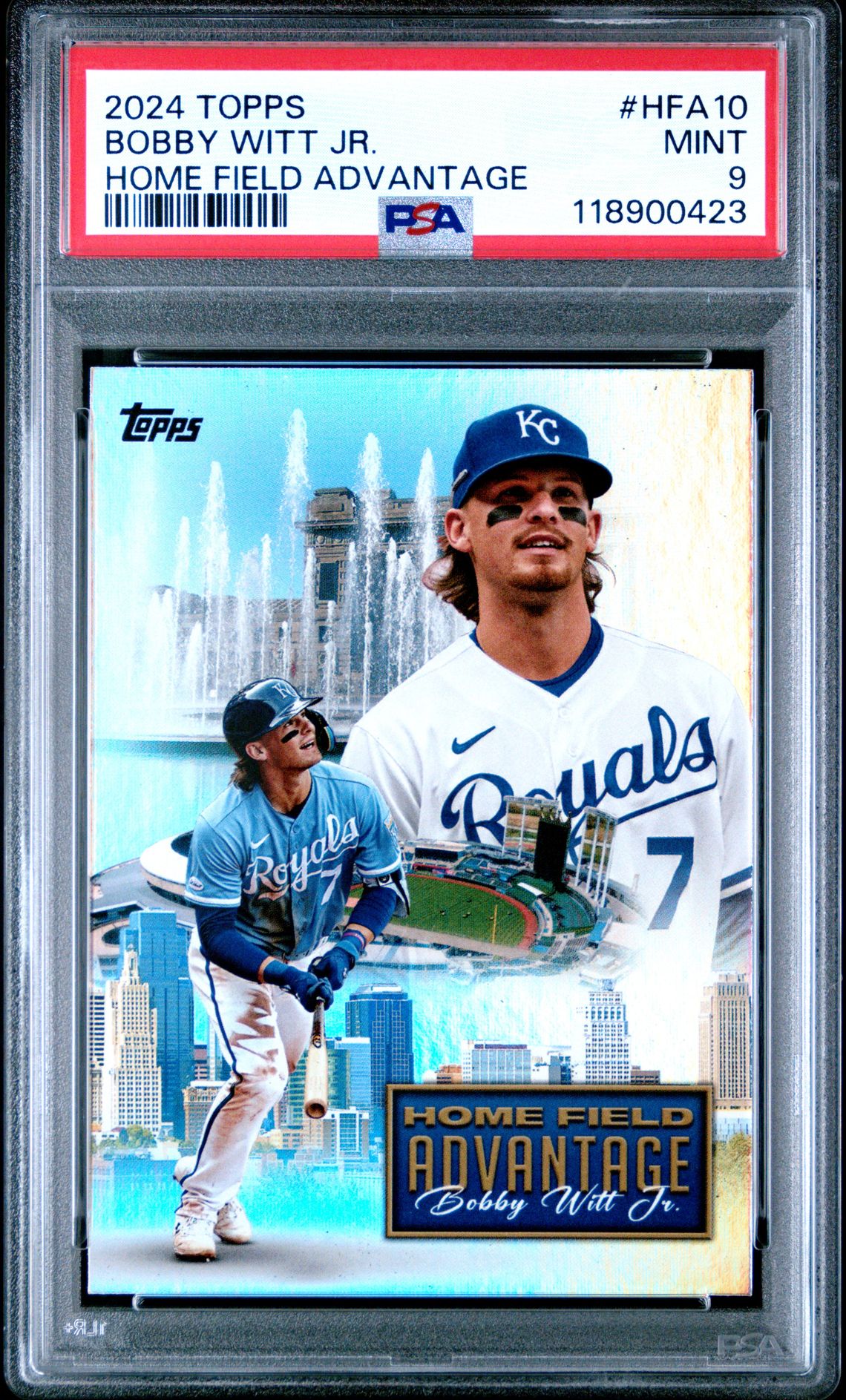 2024 Topps Home Field Advantage Bobby Witt Jr. #Hfa10 Mint 9 front