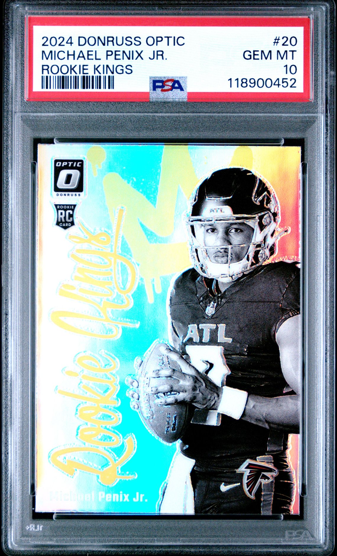 2024 Panini Donruss Optic Rookie Kings Michael Penix Jr. #20 Gem Mt 10 front