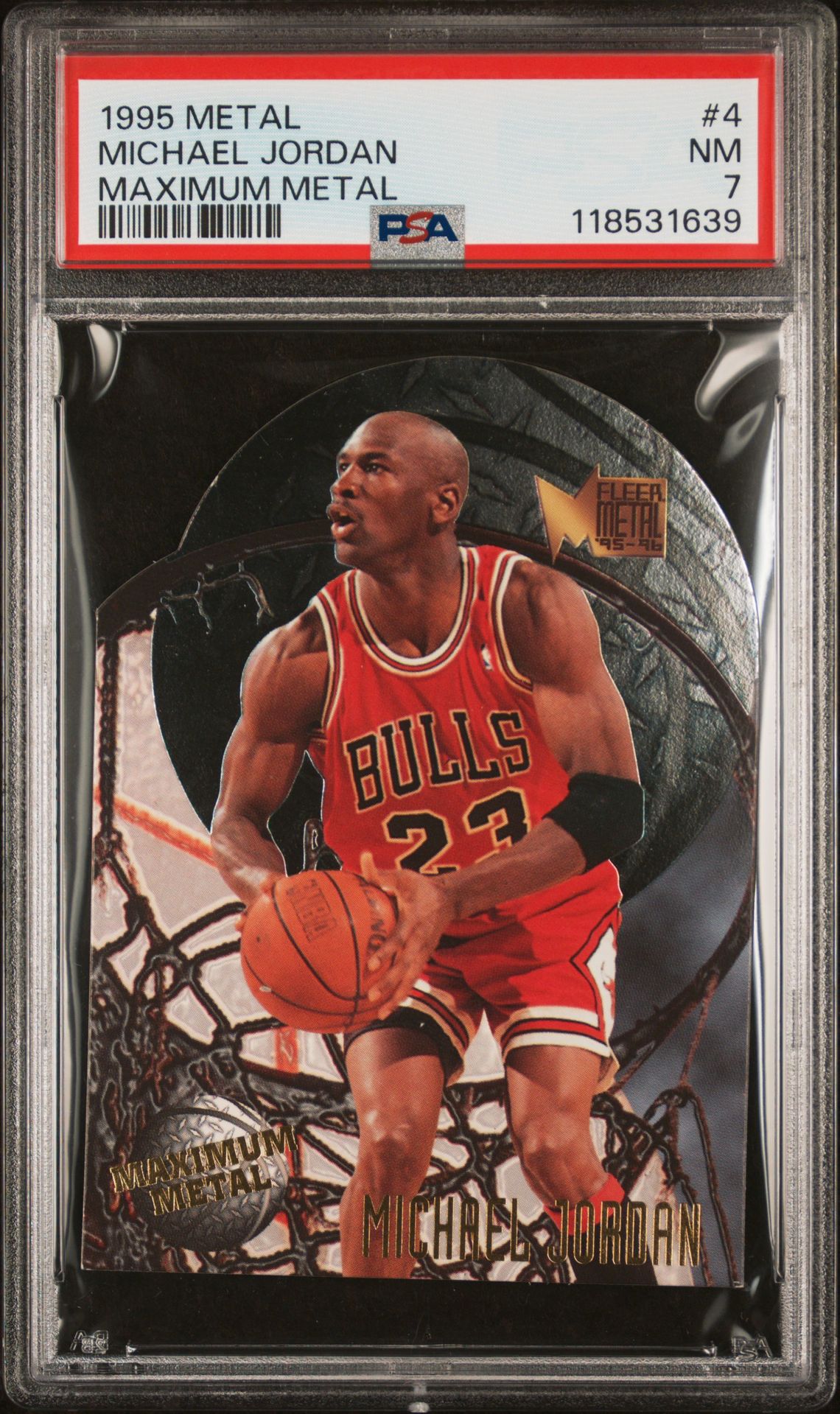 1995 Metal Maximum Metal Michael Jordan #4 (Maximum Metal) Nm 7 front