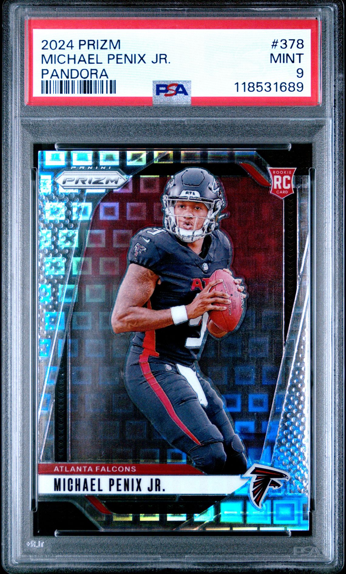 2024 Panini Prizm Michael Penix Jr. #378 (Pandora) Mint 9 front