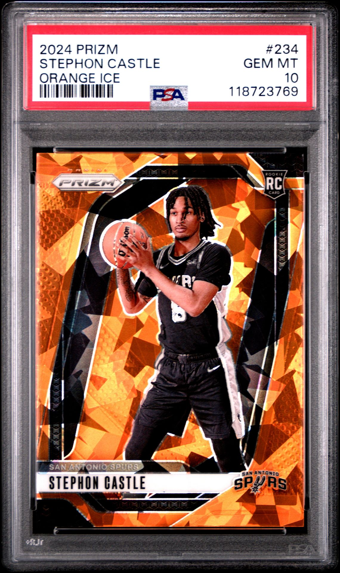 2024 Panini PANINI PRIZM Orange #234 Stephon Castle front