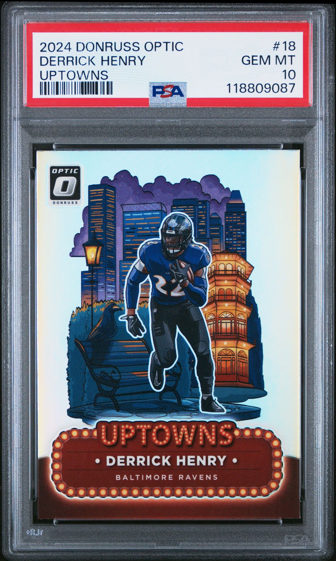 2024 Panini Donruss Optic Uptowns Derrick Henry #18 Gem Mt 10 front