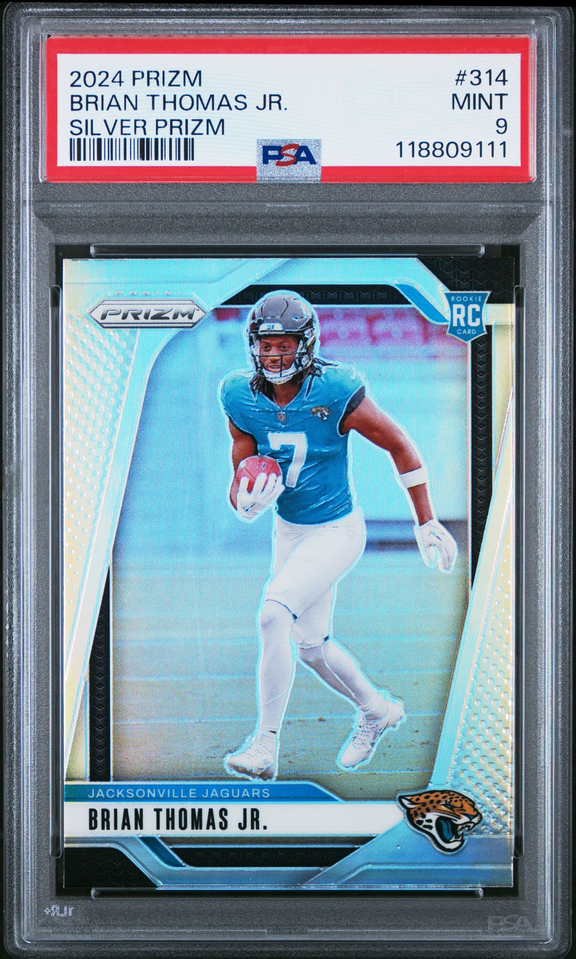 2024 Panini Prizm Brian Thomas Jr. #314 (Silver Prizm) Mint 9 front