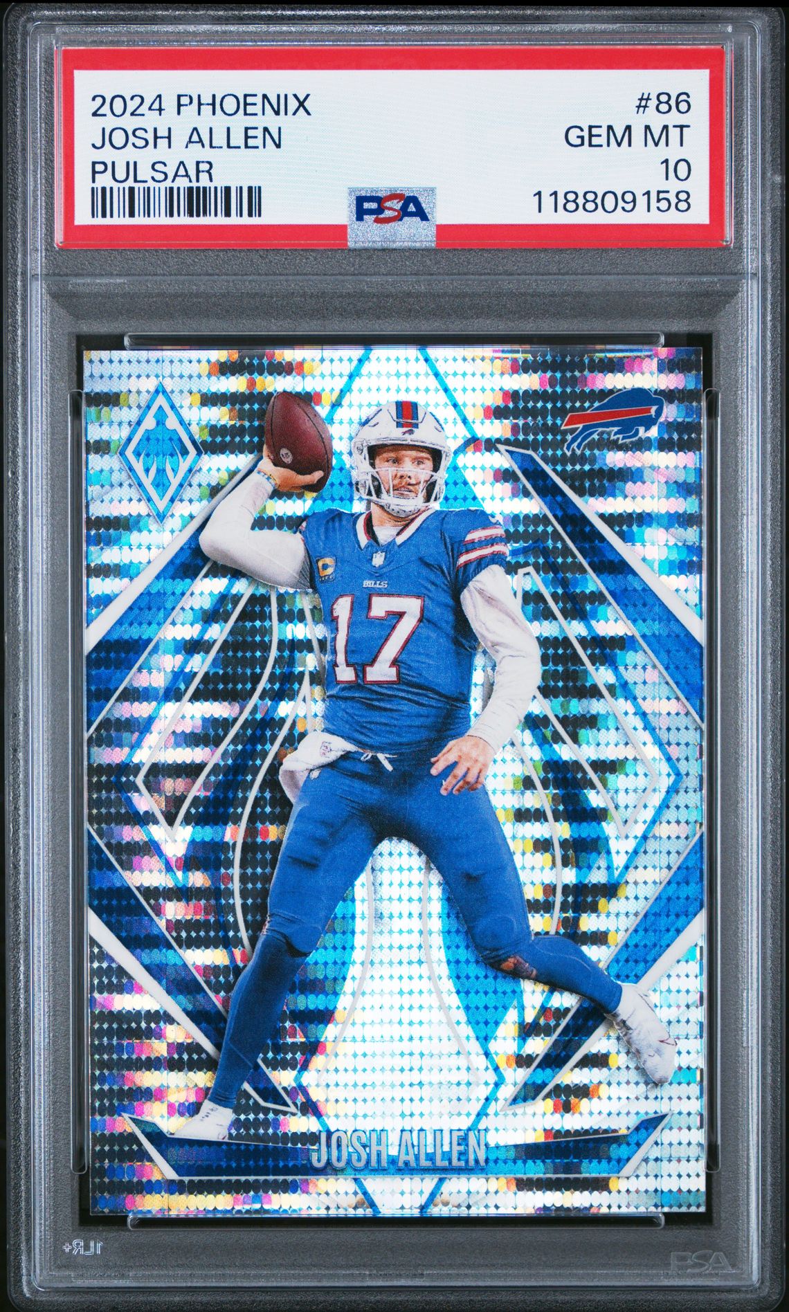 2024 Panini Phoenix Josh Allen #86 (Pulsar) Gem Mt 10 front