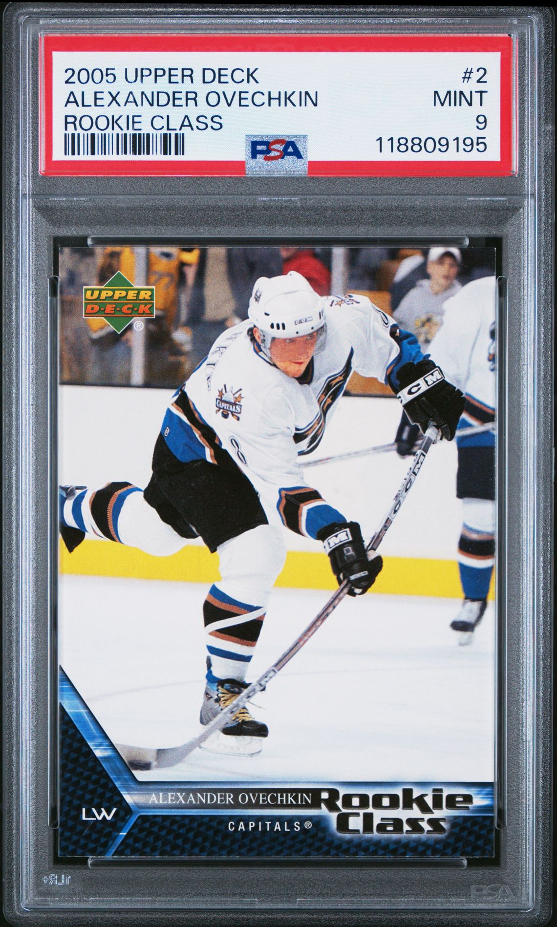 2005 Upper Deck Rookie Class Alexander Ovechkin #2 (Rookie Class) Mint 9 front