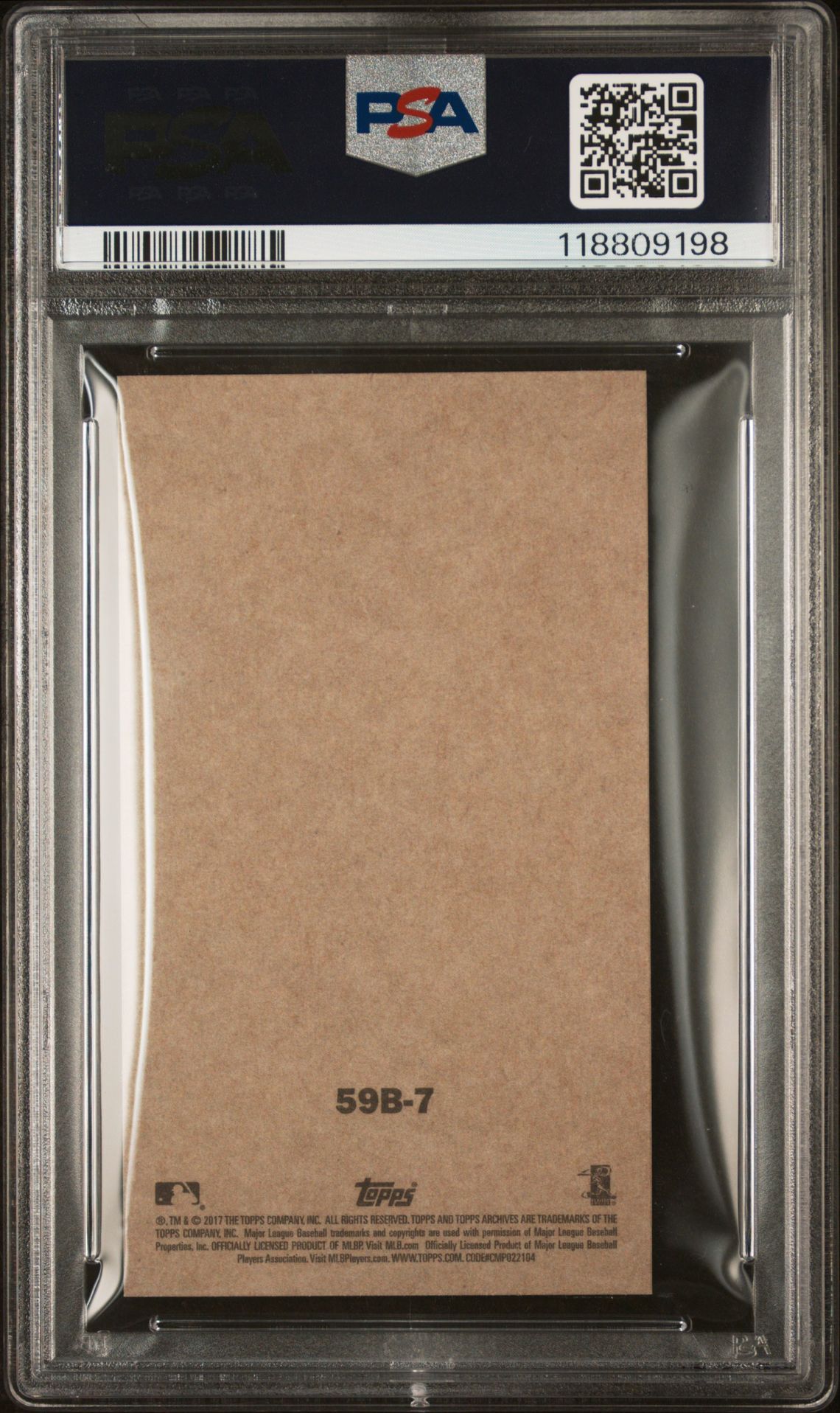 2017 Topps Archives 1959 Bazooka Aaron Judge #59B-7 (1959 Bazooka) Mint 9 back