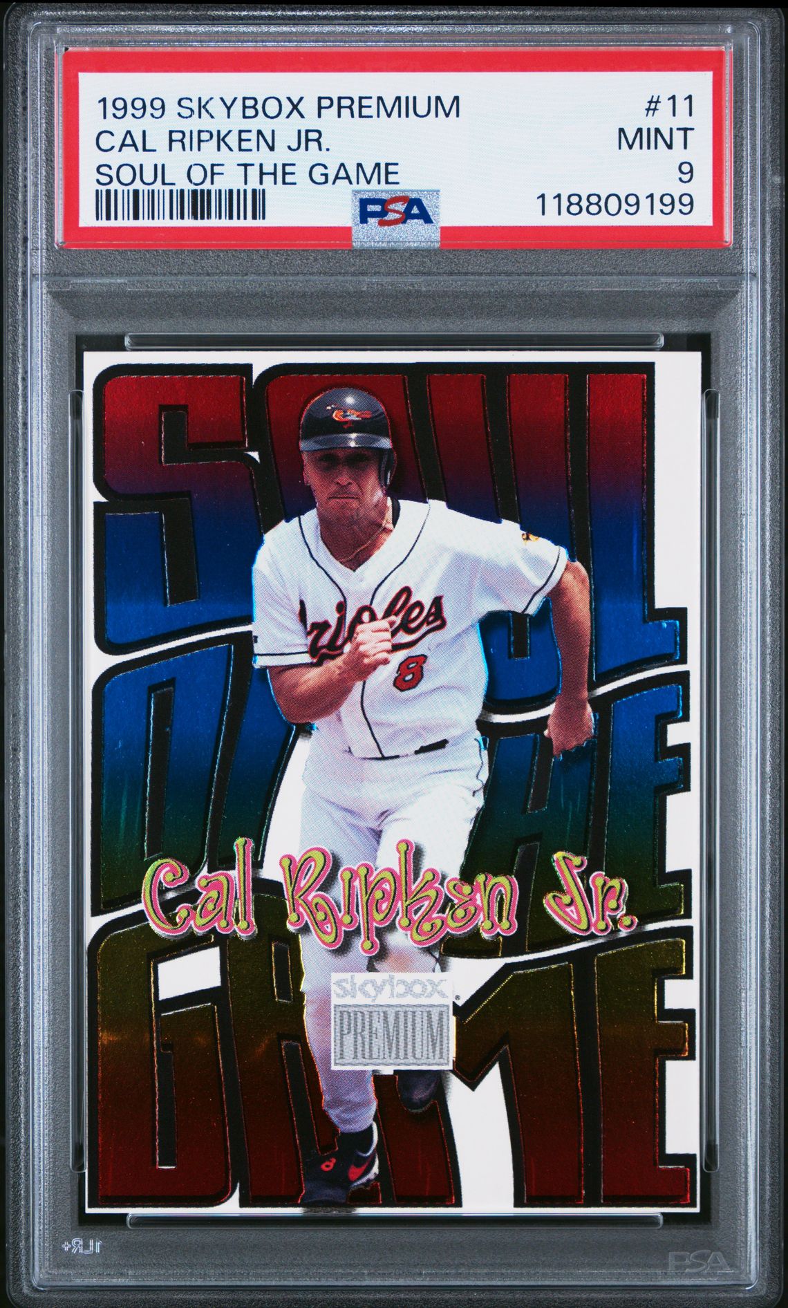 1999 Skybox Premium Soul Of The Game Cal Ripken Jr. #11 (Soul Of The Game) Mint 9 front