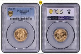 1925-M Sov S-3999 MS62