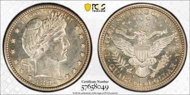 1892-S/S 25C RPM FS-501 MS63