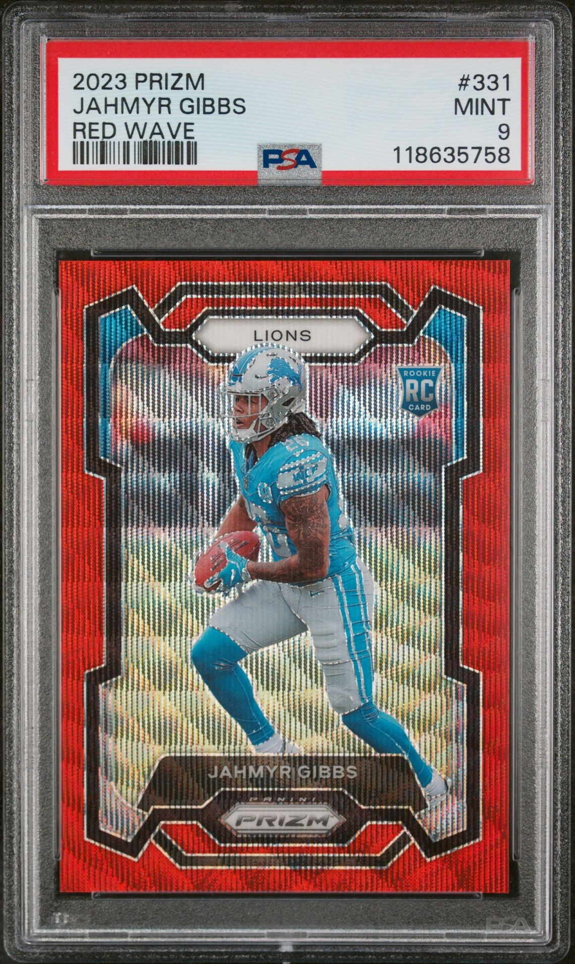 2023 Panini PANINI PRIZM RED WAVE #331 Jahmyr Gibbs front