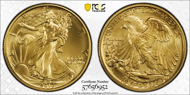 2016-W 50C 100th Anniversary Gold SP70
