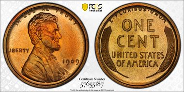 1909 1C Lincoln PR67+ RD