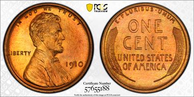 1910 1C PR67+ RD