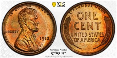 1913 1C PR67+ RD