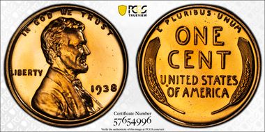 1938 1C PR67+ RD
