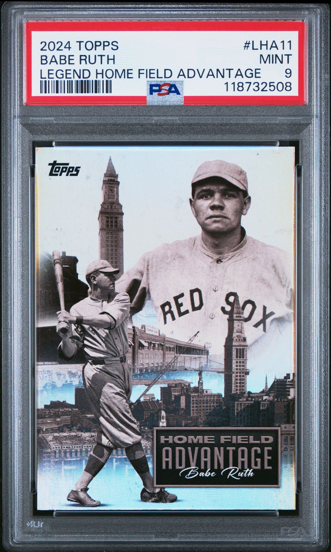 2024 Topps Legendary Home Field Advantage Babe Ruth #Lha11 (Legend Home Field Advantage) Mint 9 front