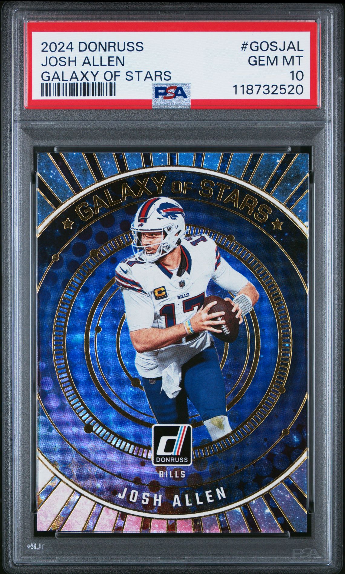2024 Panini Donruss Galaxy Of Stars Josh Allen #Gosjal Gem Mt 10 front