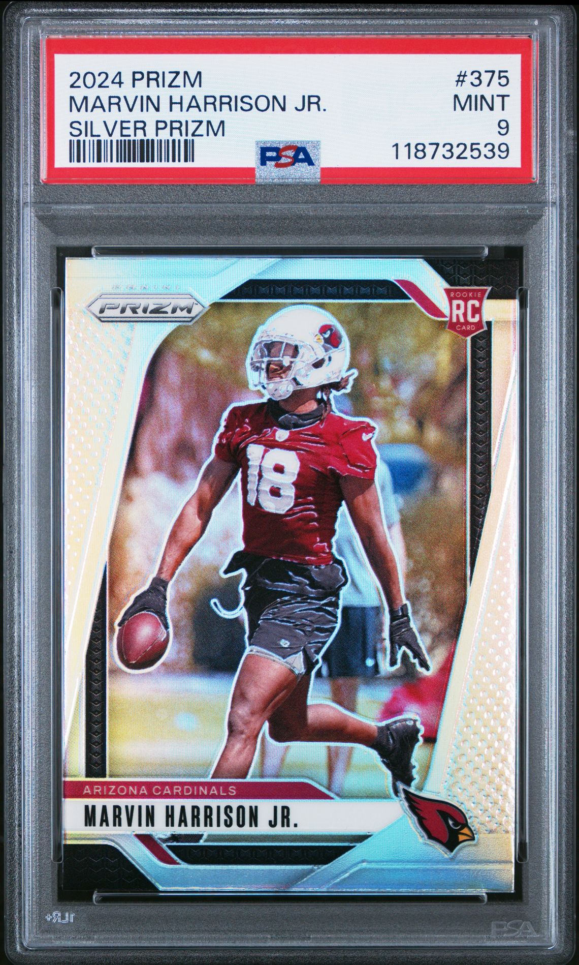 2024 Panini Prizm Marvin Harrison Jr. #375 (Silver Prizm) Mint 9 front