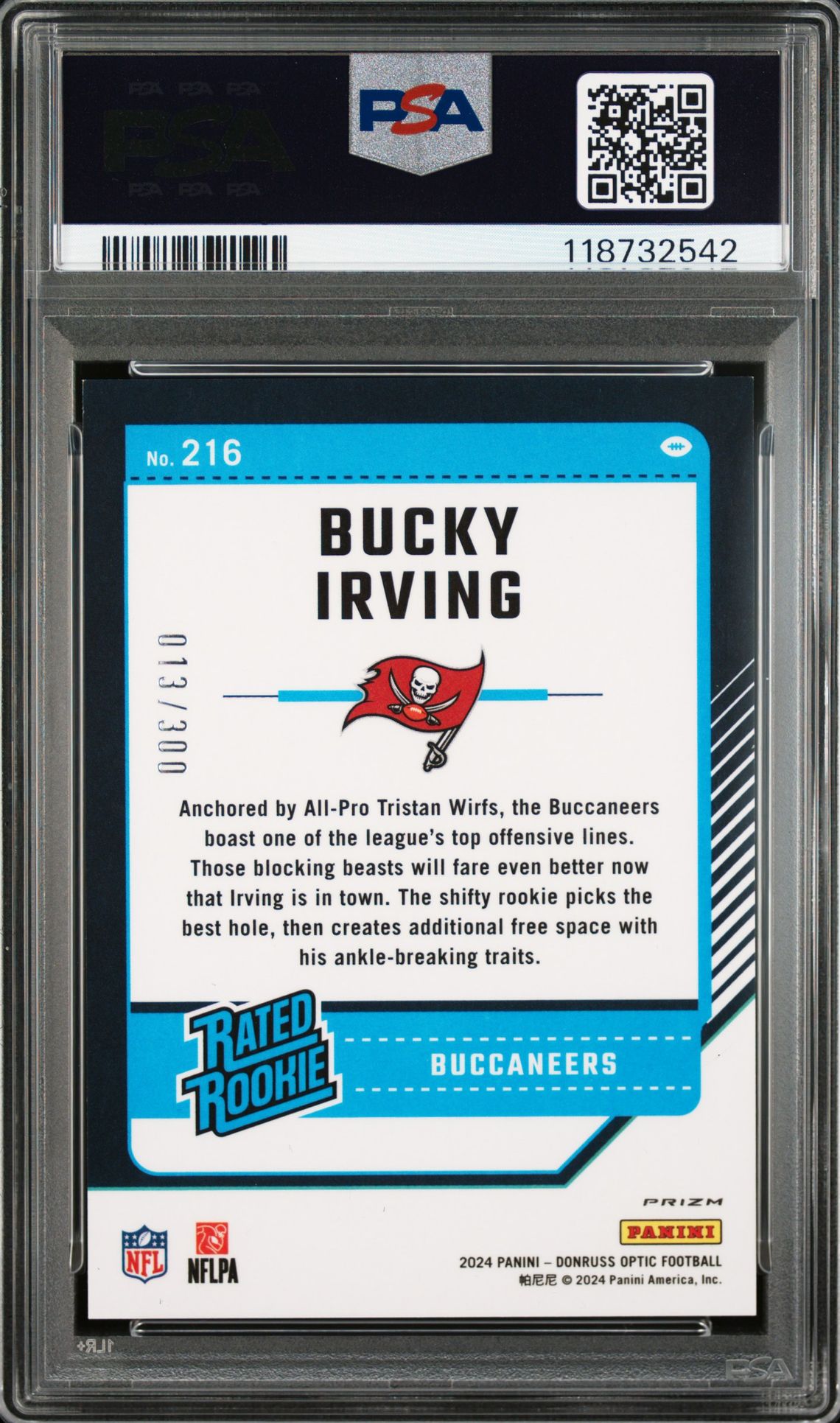 2024 Panini Donruss Optic Bucky Irving #216 (Wave) Mint 9 back