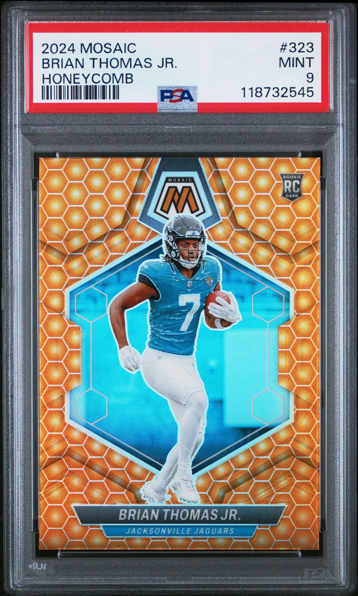 2024 Panini Mosaic Brian Thomas Jr. #323 (Honeycomb) Mint 9 front
