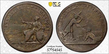 (1739) AE Medal Admiral Vernon, A-C UNI-23 N1