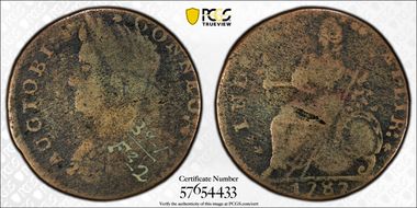 1787 CT 1/2P AUCTOBI, Miller 39.1-ff.2 VG8BN