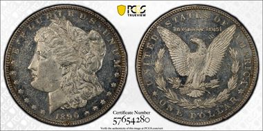 1890 $1 MS60PL