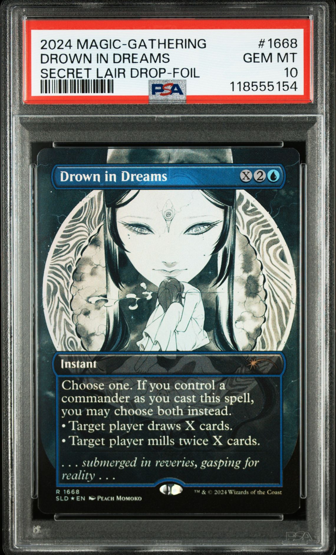 2024 MTG MAGIC THE GATHERING SECRET LAIR DROP Foil #1668 Drown In Dreams front
