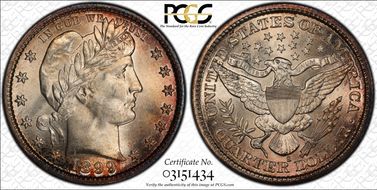 1899-S 25C MS67+