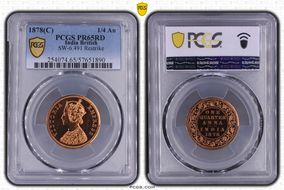 1878(C) 1/4 An SW-6.491 Restrike PR65RD