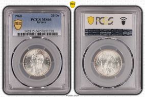 1960 20 Dr KM-85  Ag MS66