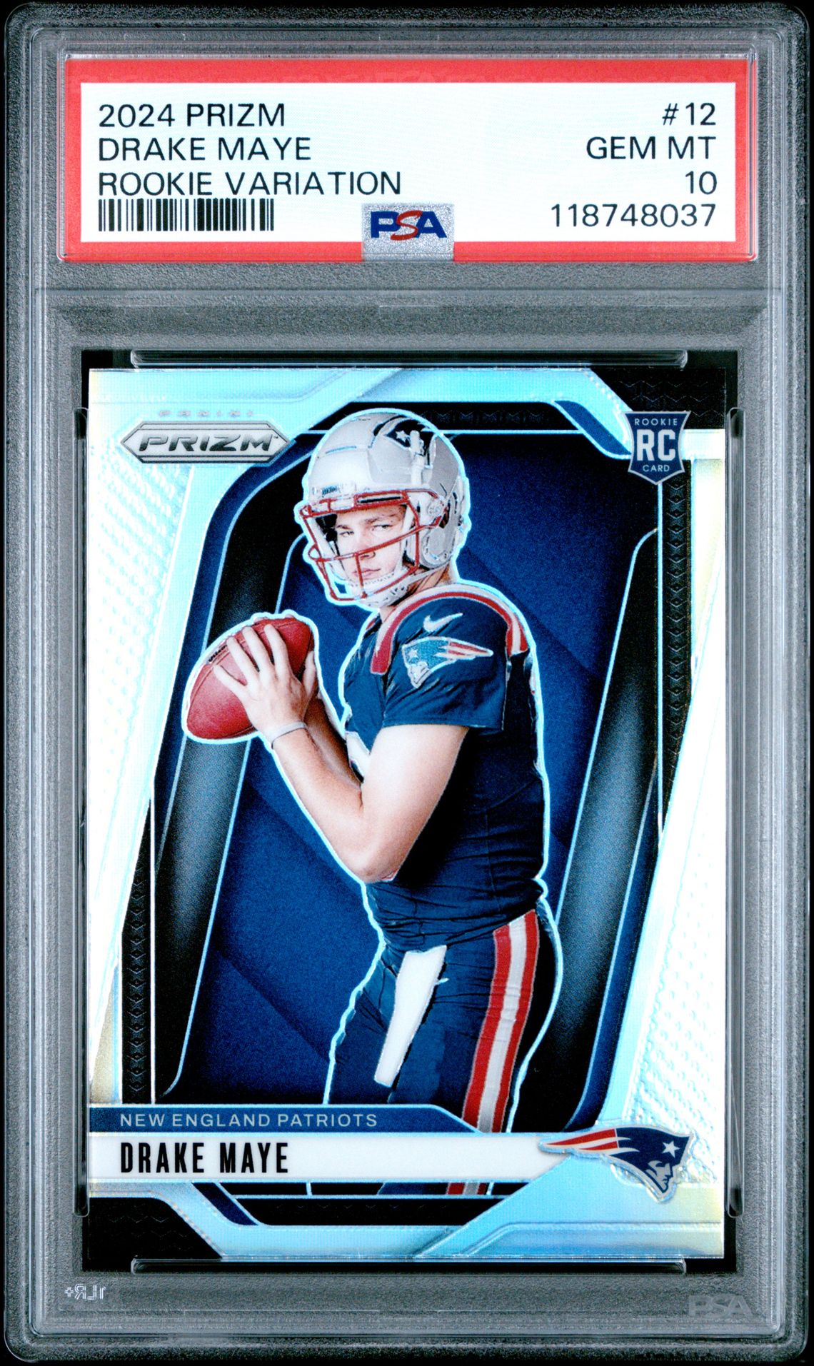 2024 Panini PANINI PRIZM ROOKIE VARIATION #12 Drake Maye front