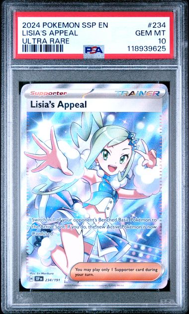 Pokemon - 2024 Lisia'S Appeal Ultra Rare #234 Ssp En-Surging Sparks PSA 10