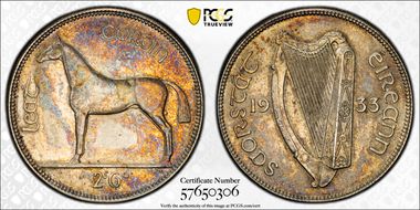 1933 1/2 Cr MS62