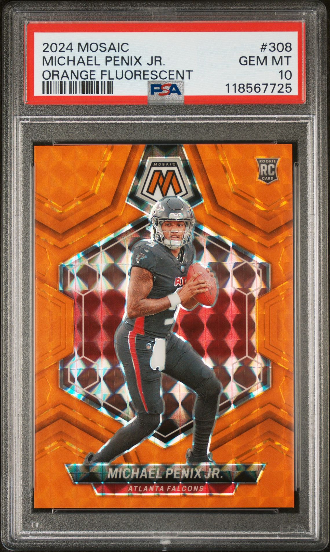 2024 Panini PANINI MOSAIC REACTIVE BLUE #308 Michael Penix Jr. front
