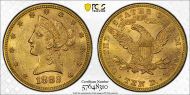 1882 $10 MS60