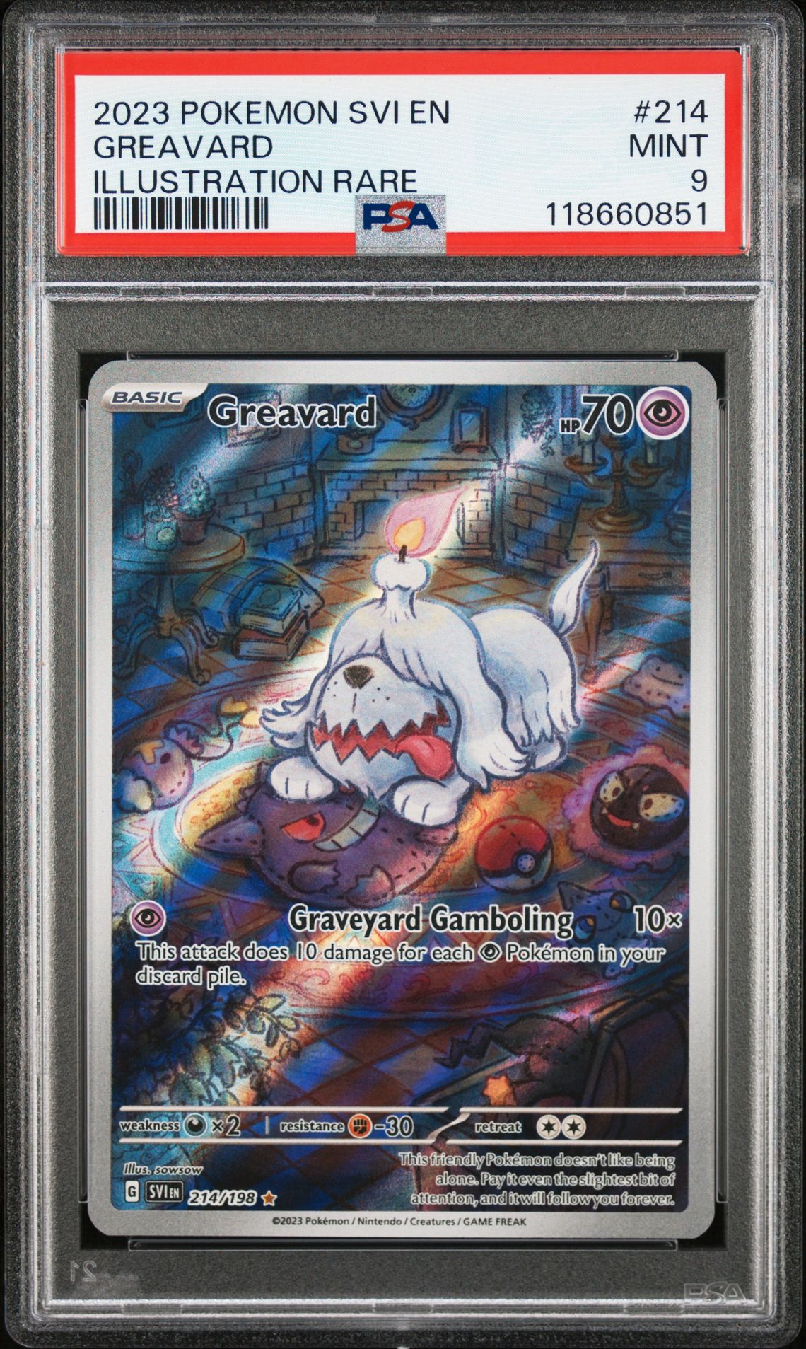 2023 Pokemon Svi En-Scarlet & Violet Greavard #214 (Illustration Rare) Mint 9 front