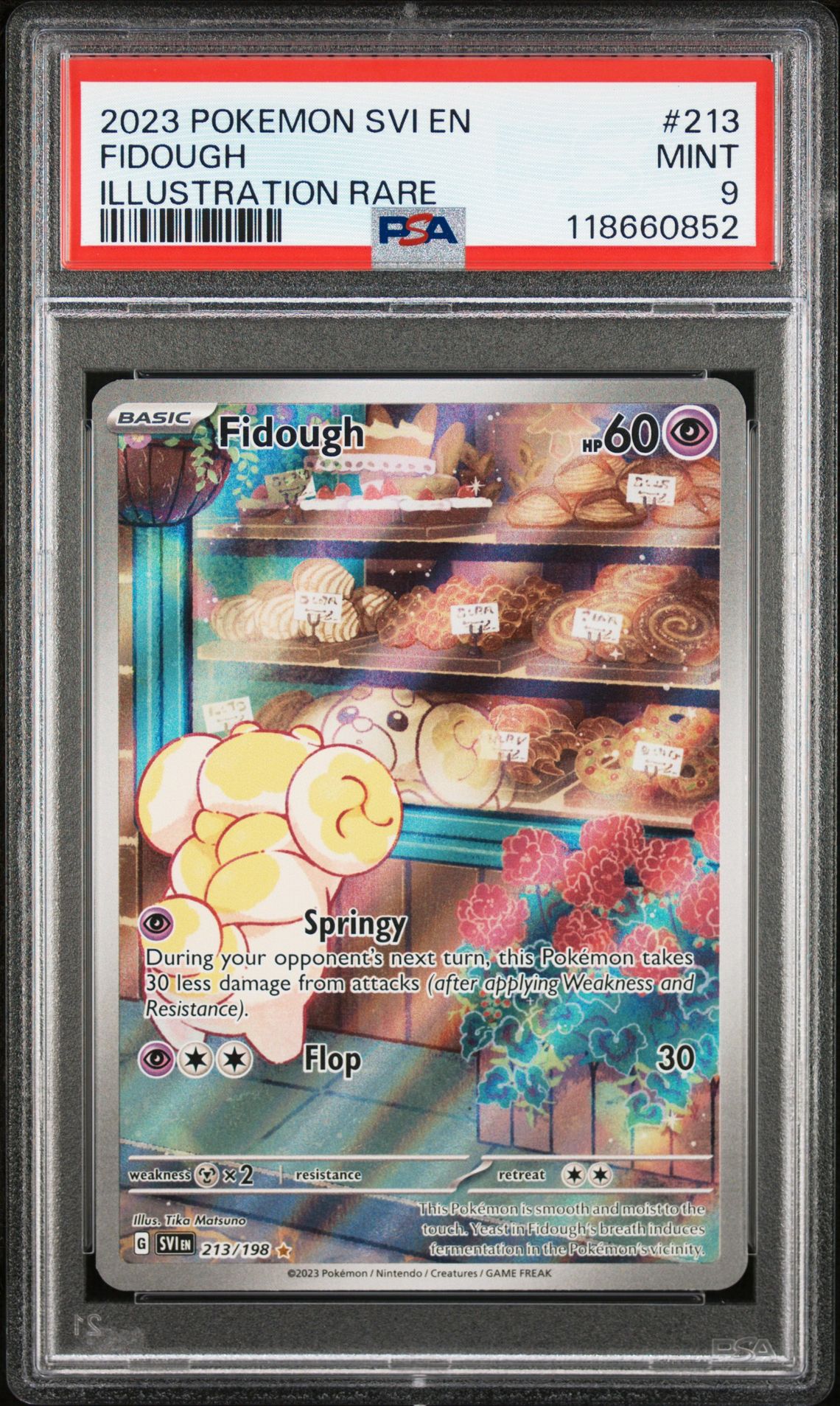 2023 Pokemon Svi En-Scarlet & Violet Fidough #213 (Illustration Rare) Mint 9 front