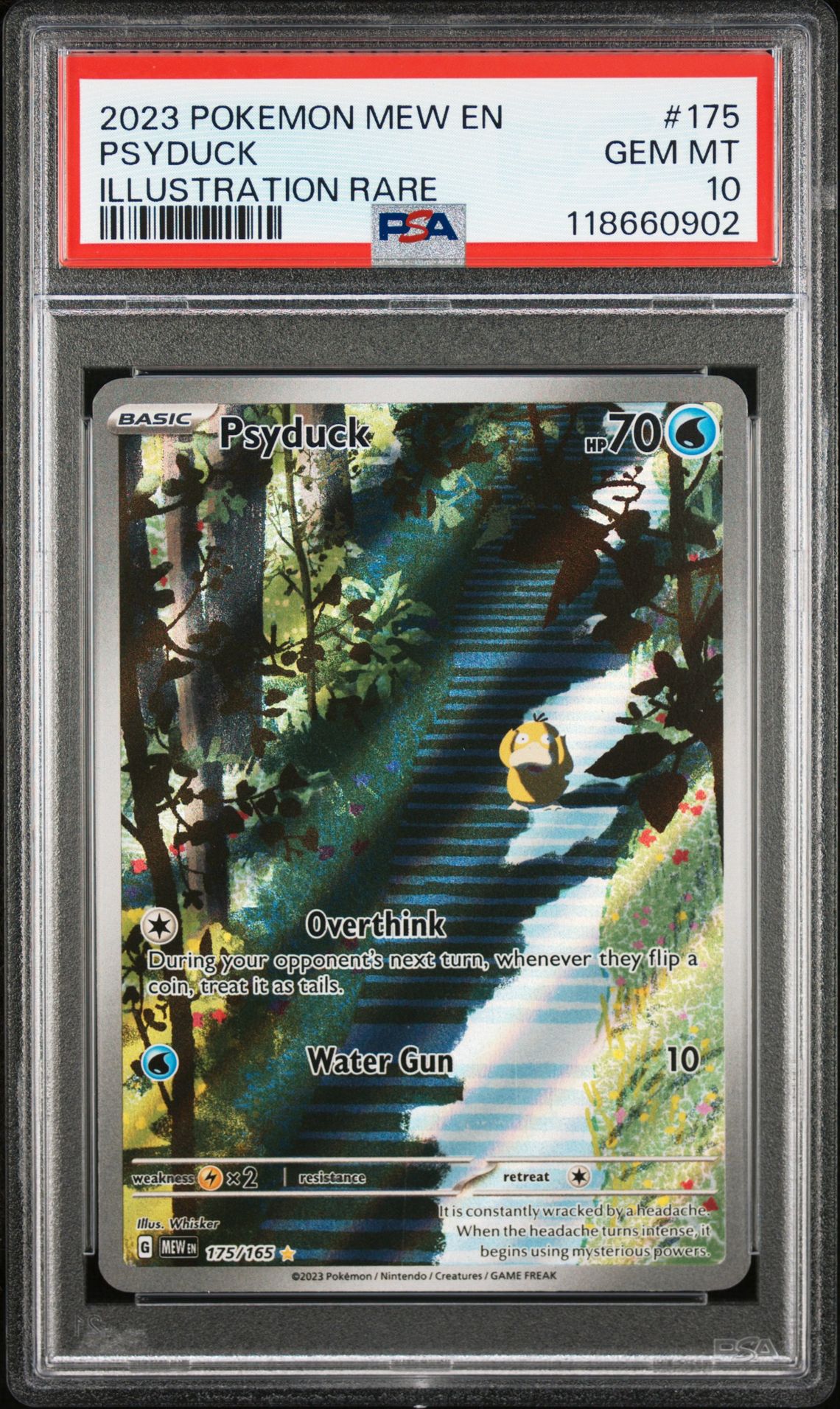 2023 Pokemon Mew En-151 Psyduck #175 (Illustration Rare) Gem Mt 10 front