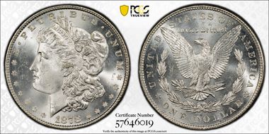 1878 7TF $1 Reverse of 1879 MS65