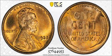 1932 1C MS66RD