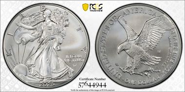2025-W $1 Burnished Silver Eagle First Strike SP69