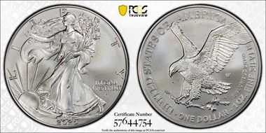 2025-W $1 Burnished Silver Eagle First Strike SP70