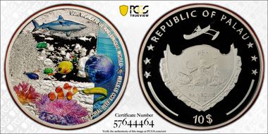 2025 $10 Coral Reef Eco System 2oz Ag UHR, Colorized PR70DCAM