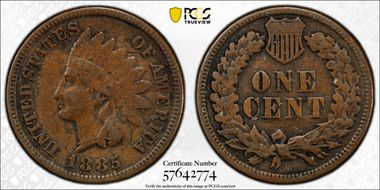 1885 1C VF25BN