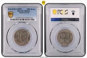 KE4292 (1959) 100 Hwn KM-3 MS63