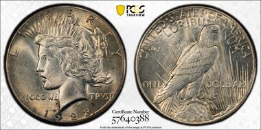 1928 $1 MS62